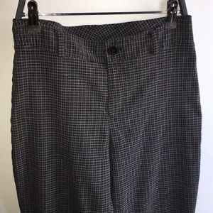 Vintage High-waisted plaid trousers